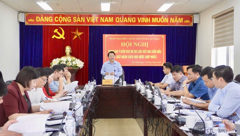 Lai Châu: Đoàn đại biểu Quốc hội tỉnh lấy ý kiến tham gia vào một số dự án luật